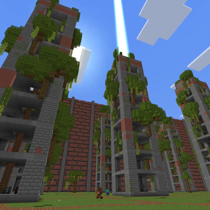 A tower with a beacon of light from GenWars multiplayer experience