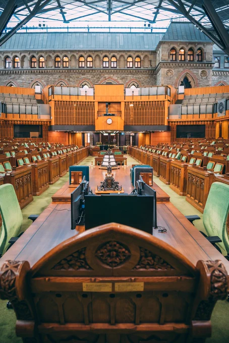 The House of Commons Chamber.
