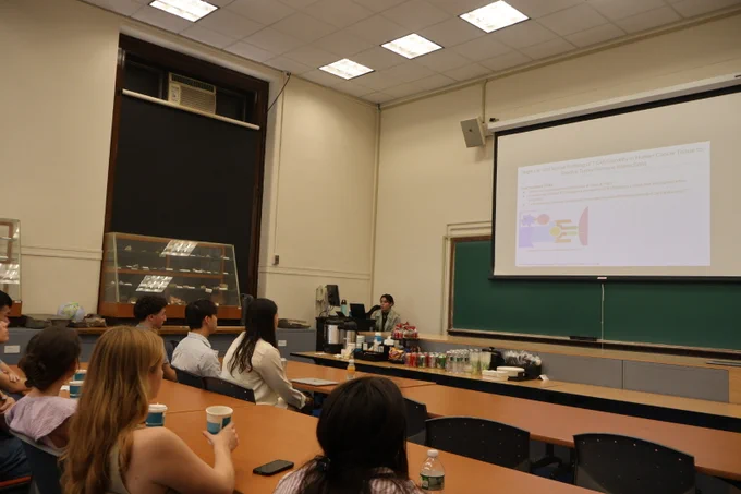 Hannah Khanshali presents to SRP interns 