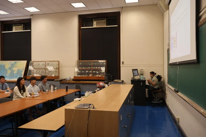 Hannah Khanashalli presents to SRP interns