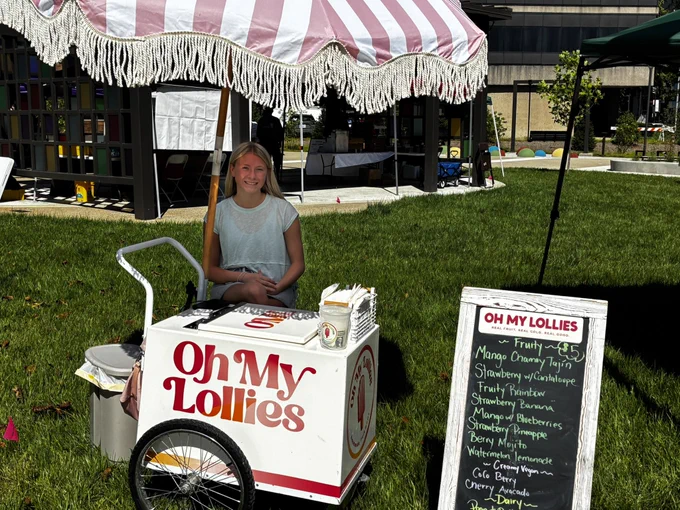 Popsicle stand at the Gray Street Farmers Market!
