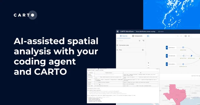 AI-assisted spatial analysis with your coding agent and CARTO
