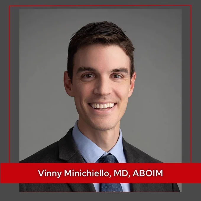 A headshot of Vinny Minichiello, MD, ABOIM