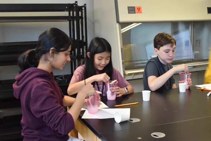 Photo of students enjoying their time in the Master of Science class during summer camp.