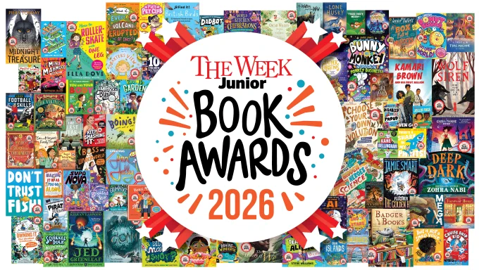 Graphic advertising the shortlists for the 2026 The Week Junior Awards and featuring 72 book covers. 
