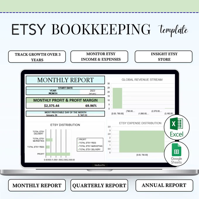 Etsy sellers: Know exactly where your money is going.

The Etsy Bookkeeping Template helps you track:
✔ Sales
✔ Expenses
✔ Etsy Fees
✔ Profit & Loss
✔ Financial Performance

Stay organized, tax-ready, and focused on growing your shop.

📌 Template Link in the Comments.

#EtsySeller #EtsyBusiness #Bookkeeping #SmallBusiness #Ecommerce
