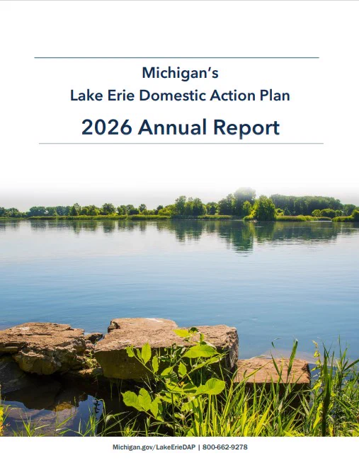  Lake Erie Domestic Action Plan report cover.