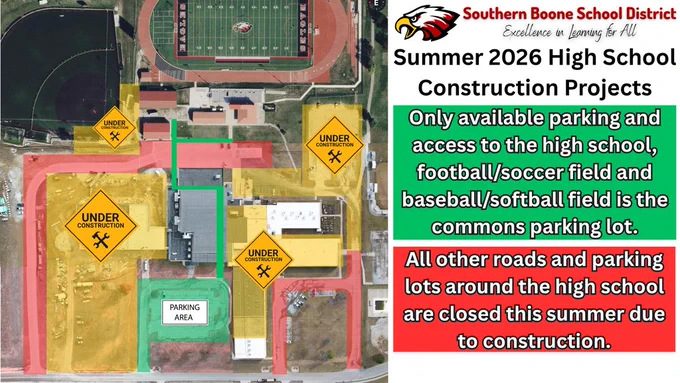 Summer High School Construction Project Graphic