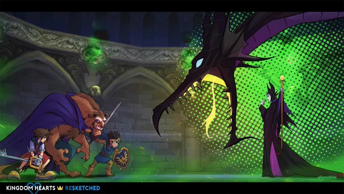 Maleficent giving off final boss energy to the crew