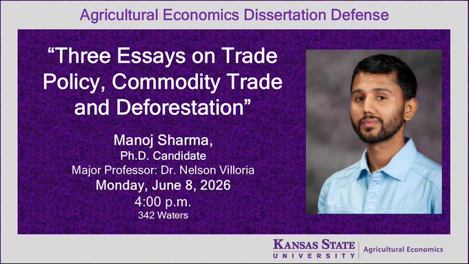 Manoj Sharma Dissertation Defense announcement. 