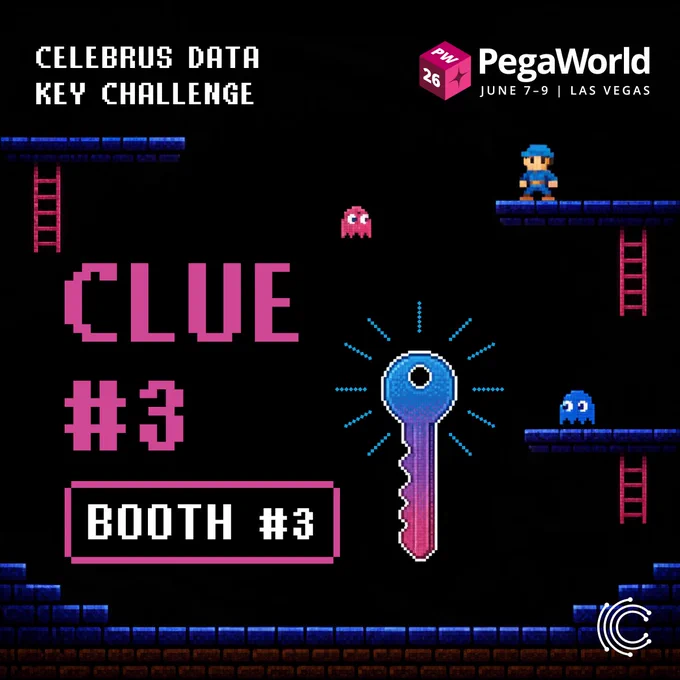 Find Celebrus at PegaWorld Booth #3 to unlock your prize!