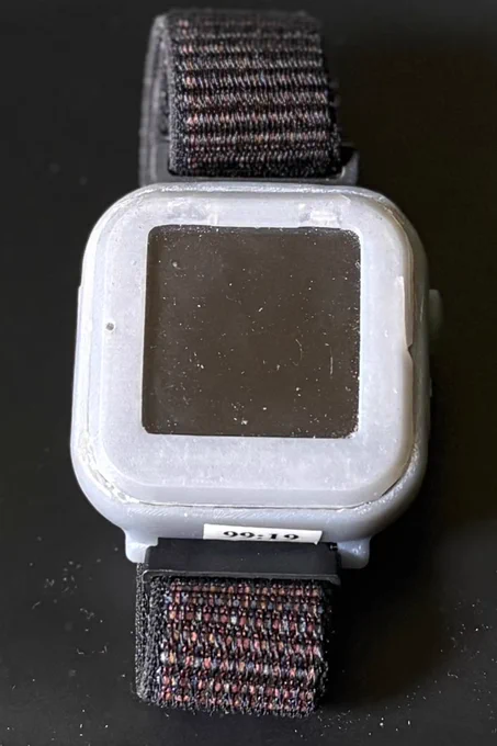  Close-up of the smartwatch.