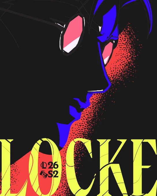 An image featuring a shadowy hunter wearing octagonal glasses. Beneath him reads: LOCKE.