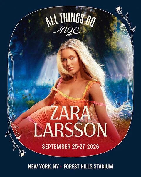 Opening night is about to be completely electric. The phenomenal Zara Larsson is officially headlining Friday at All Things Go New York 2026. Prepare for an absolute powerhouse of a performance. Weekend and single day tickets are selling fast, so grab yours now.