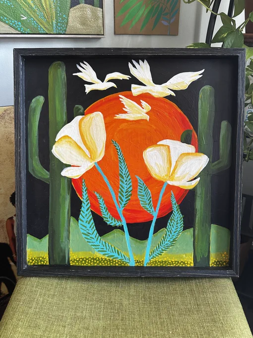'Poppies With a View' by Amy Lizzi