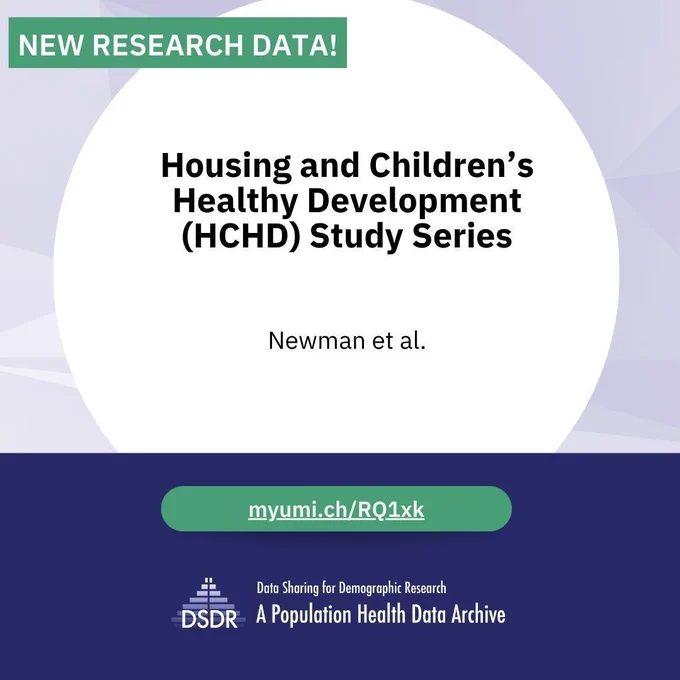 DSDR promotional graphic for the release of new research data by PIs Newman et al. The shortened URL to access the data is myumi.ch/RQ1xk