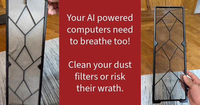 clean your dust filters