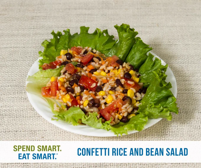 confetti rice and bean salad