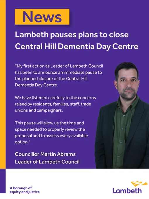 statement from the Leader of Lambeth Council