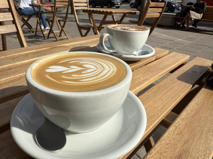 Coffee from little victories cafe