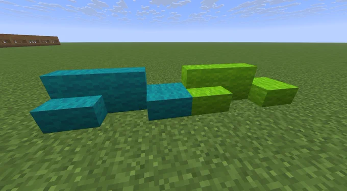 Minecraft Wool Slabs, stairs and Vertical Slabs