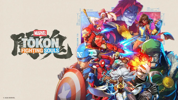 MARVEL Tōkon: Fighting Souls key art.