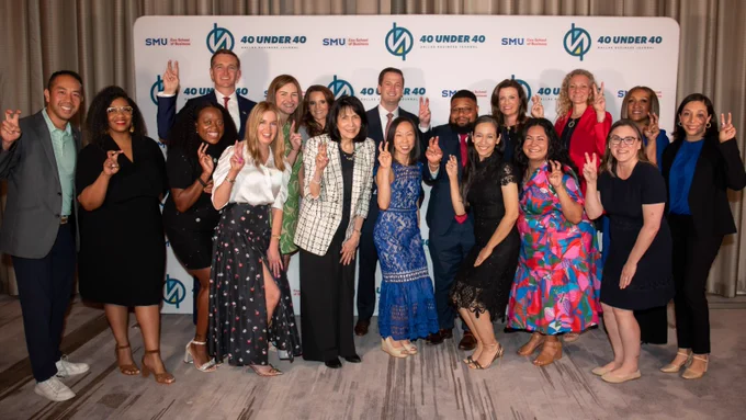 Scenes from the Dallas Business Journal 2026 40 Under 40 awards, sponsored by the SMU Cox School of Business. The award ceremony honors rising leaders in the Dallas community. This year’s awards featured eight graduates of SMU, including five from SMU Cox.