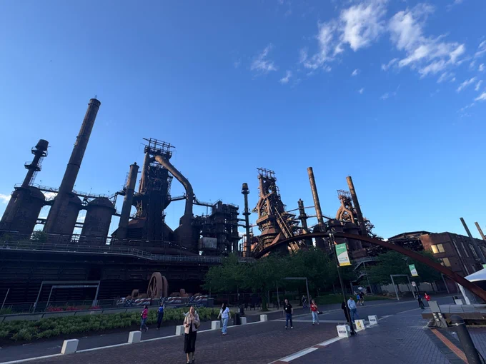Historic Bethlehem Steel site. A company that has a remarkable impact on American infrastructure.