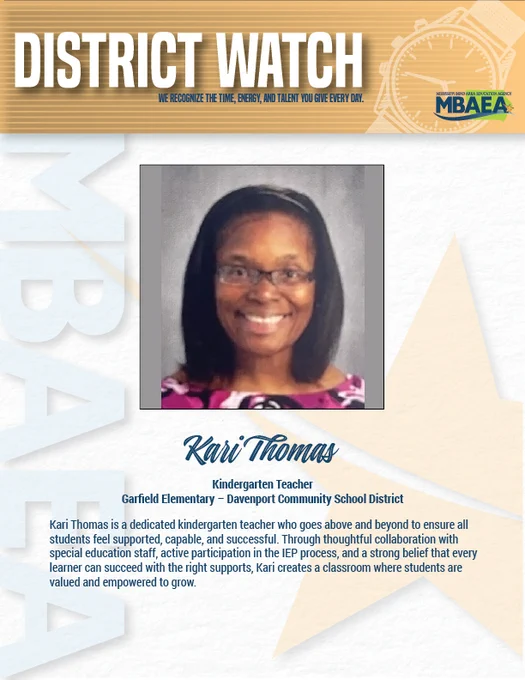 District Watch - Kari Thomas