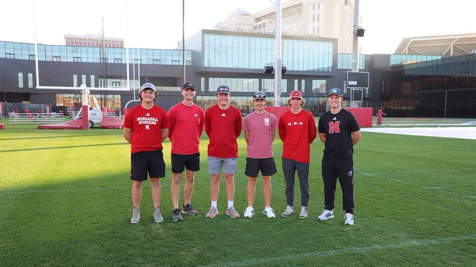 Students in plant and landscape systems with an option in turfgrass science and management (from left) are Riley Dinslage, Jaden Krenzer, Aaron Barnhouse, Carson Vachal, Ryan Knipping and Alex Painter.