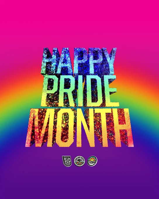 Image of a graphic that reads, "HAPPY PRIDE  MONTH."