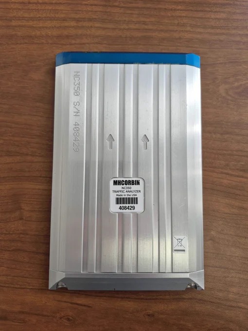 A traffic counting device. 