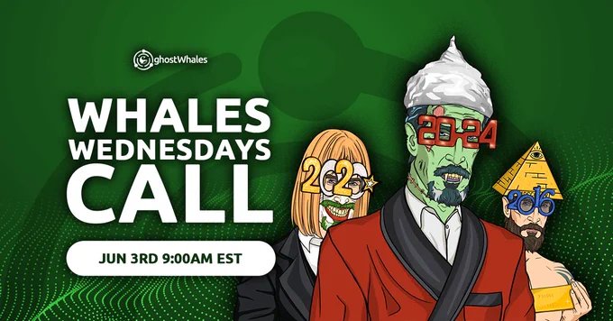 Whales Wednesdays Call - Q2 2026 👻🐳

✅ Join us on JUN 3RD @ 9:00 AM EST
🔗 https://ghostchain.io/whales-apply

GHOST Whales is an exclusive private community of the most dedicated GHOST members 👻🐳
