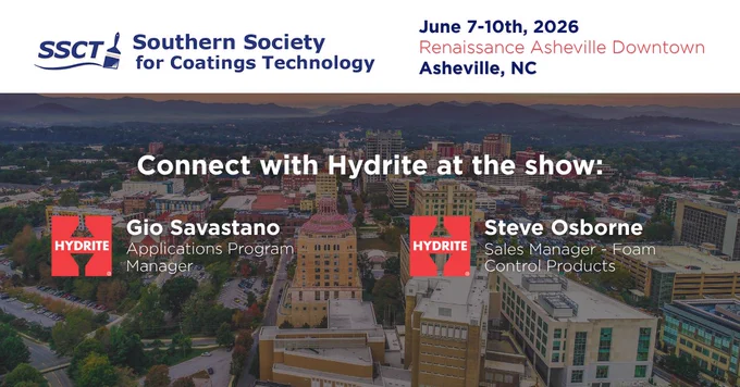 SSCT logo. June 7-10th, 2026. Renaissance Asheville Downtown. Asheville, NC. Connect with Hydrite at the show.