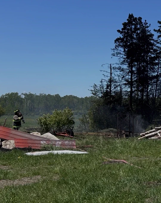 Fire scene
