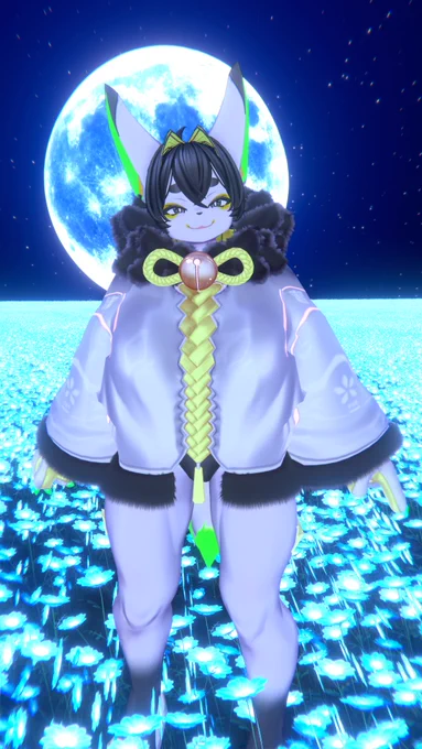 <アバター>
オリジナル 3D モデル「Yuzuna」
https://furplus.booth.pm/items/8405706

<ワールド>
MoonLight
https://vrchat.com/home/world/wrld_be8df8df-fdb1-42dd-812b-261ee8fdf34a/info

自堕落神社 ~作業雑談部屋~
https://vrchat.com/home/world/wrld_cf8f8ad8-aaee-4ac8-90d4-a2c0072f1f63/info
