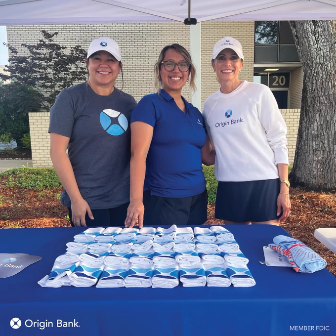 Origin Bank employees at the Kilgore College Fun Run.