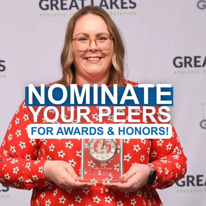 Great Lakes Athletic Trainers Association Awards & Honors