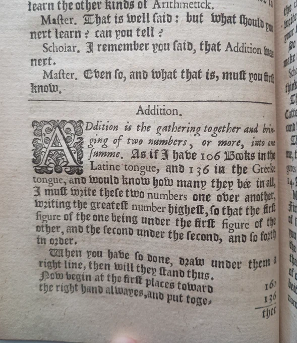 Part of a printed page from a 17th century book in English