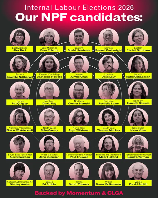 Our slate of candidates for Labour's NFP. 