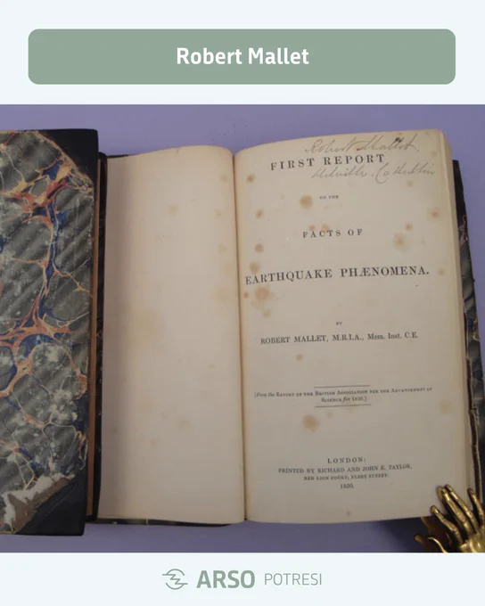 Malletovo poročilo o potresih iz leta 1850 (vir historyofinformation.com)
