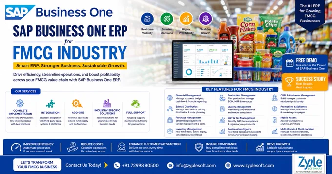 sap business one (B1) erp for fmcg industry