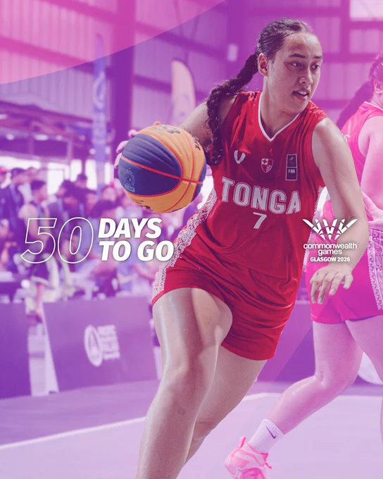 Text reads: 50 days to go until Glasgow 2026 Commonwealth Games