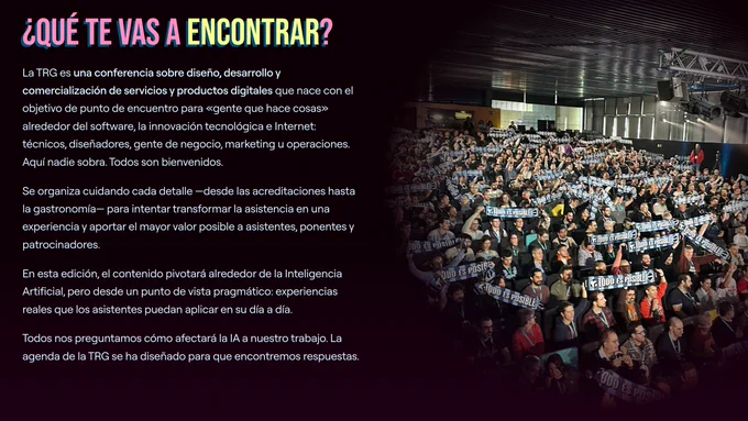 Captura de la web de la TRG26: trgcon.com