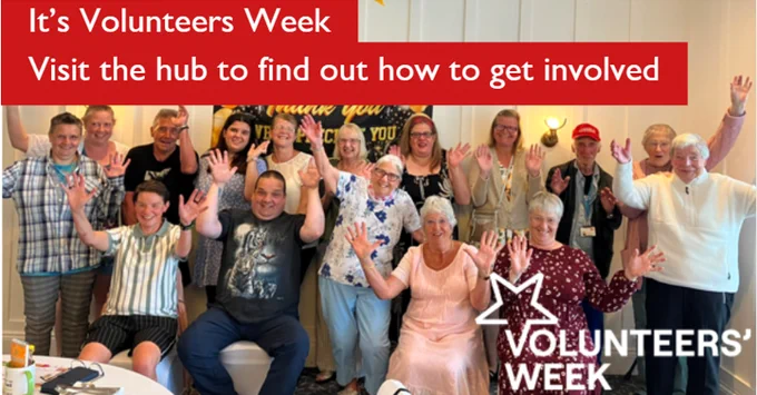Volunteers celebrating