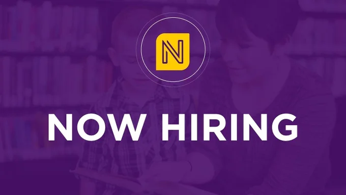 Now Hiring with the Nevada Community School District Logo