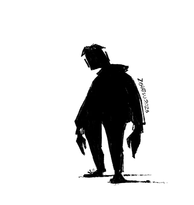 Drawing of a man.
