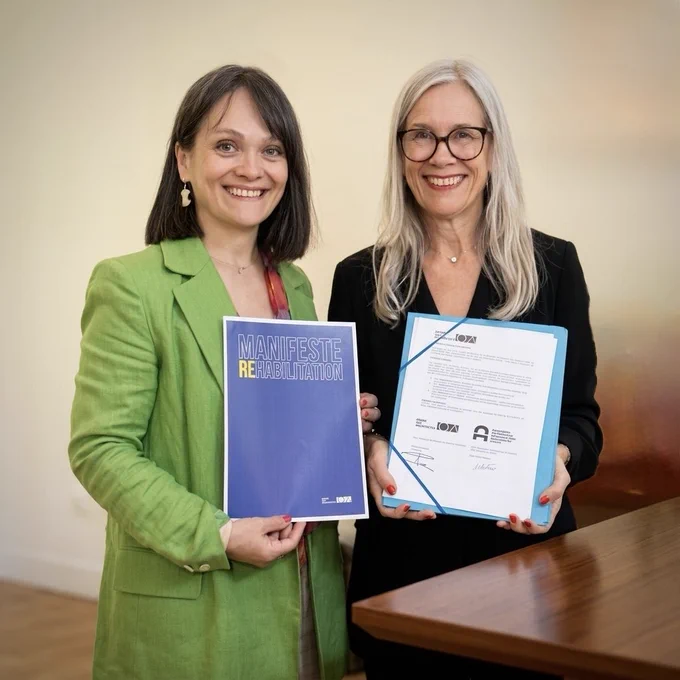 Ana-Cristina Nitescu, vice-présidente ANABF / Virginie Gravière, présidente CROA Nouvelle-Aquitaine