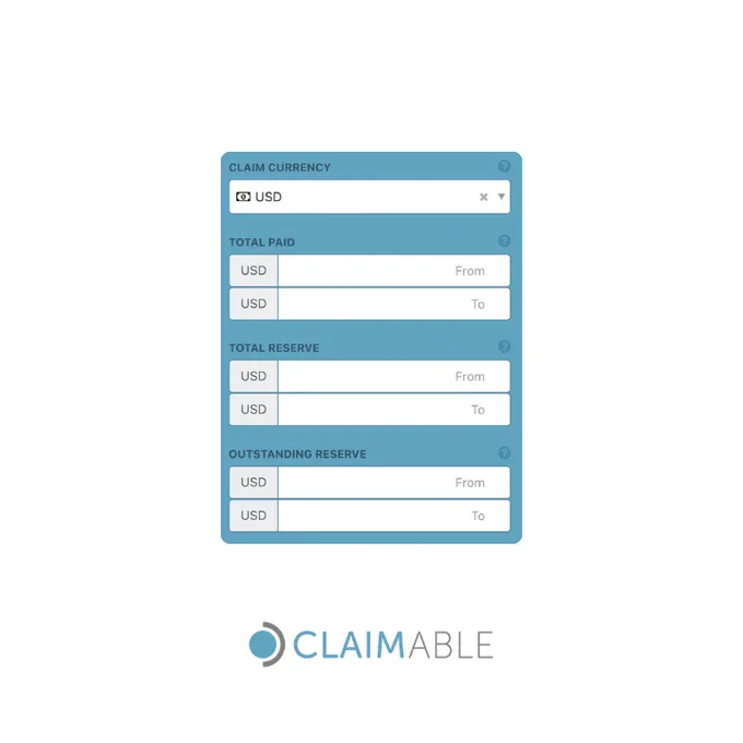 Claimable  - New filter options