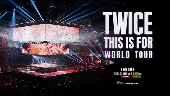 Artwork for TWICE's shows at The O2